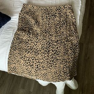 Brandy leopard print skirt